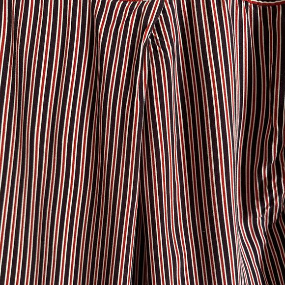 MAEVE | Anthropologie Adelaide Poplin Blue & Red Striped Button Down | Sz Large - Picture 7 of 7